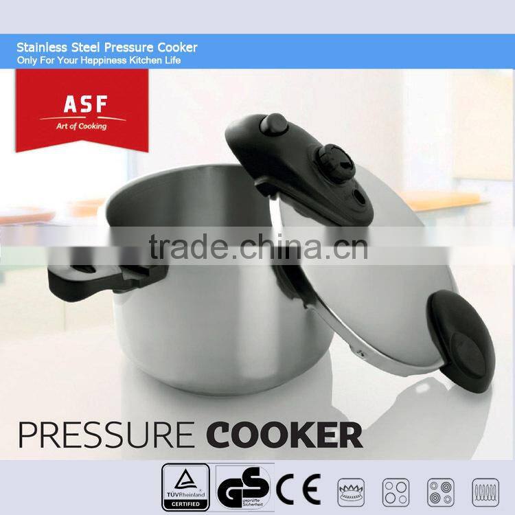 stainless steel weight valve pressure cookers, sandwich bottom, suitable to gas stove & induction cooker ASF 22CM 6L