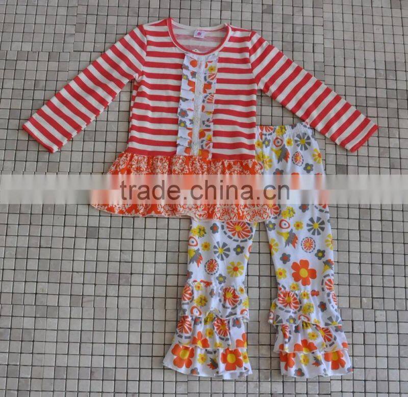 traditional holiday wholesale boutique turkey embroidery baby girl thanksgiving outfits