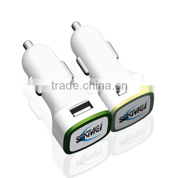 colorful made in china 2100mAh usb car charger mobile phone holder car charger