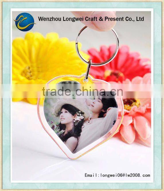 clear acrylic keychain/acrylic mirror keychains/acrylic keychains wholesale