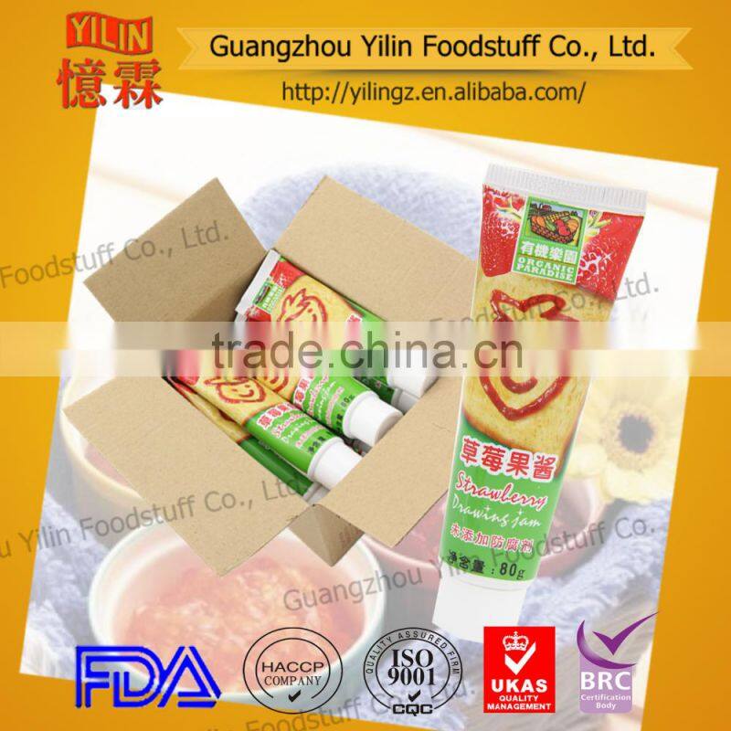 10g small sachet natural Strawberry Jam for European market