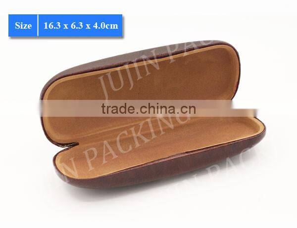 YJ-3017 preminum quality leather wrapped metal eye glasses case