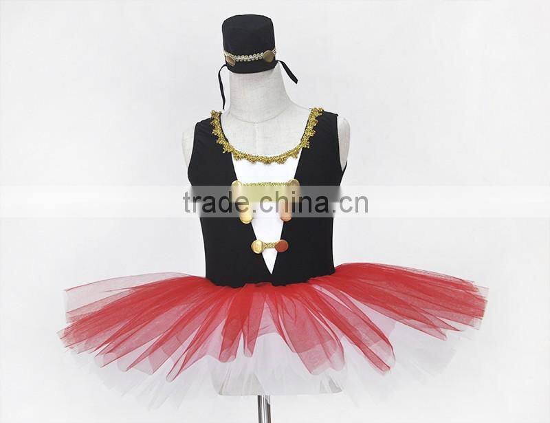 Girls lovely state wear,Childrens' ballet leotard with tutu for performancegirls performance wear