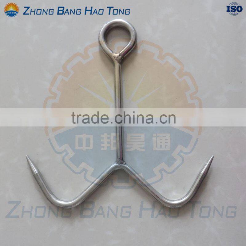 shackling and bleeding conveyor for sheep goat slaughterhouse plant