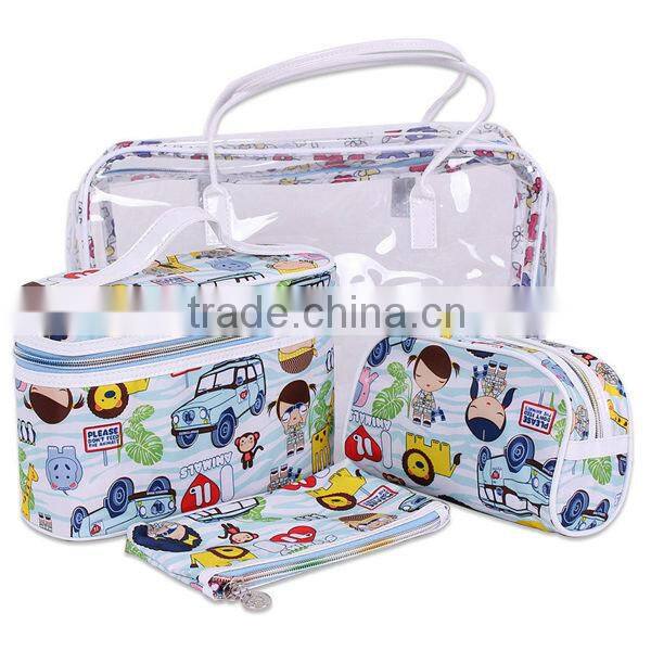 High quality pvc cosmetic bag/polyester cosmetic bag