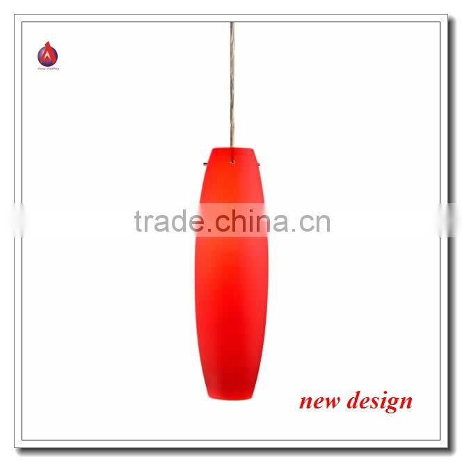 glass bulb pendant lamp in white painted color