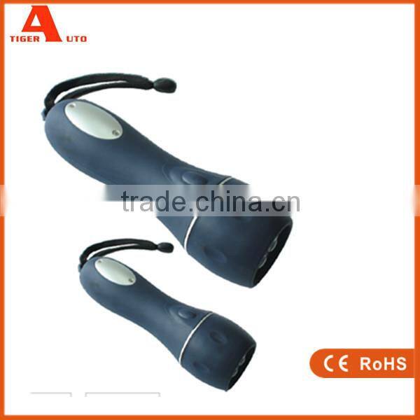 2016 Wholesale Dry Battery Rubber Led Flashlight torch