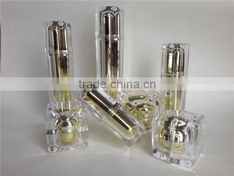 Acrylic square cheap luxury cosmetic packaging set