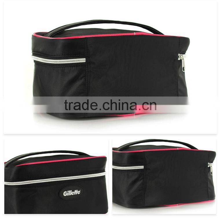 Black Fiber Waterproof Tote Makeup Case Box
