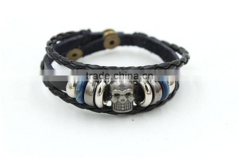 Fashionable Retro Style hot selling Leather bracelet