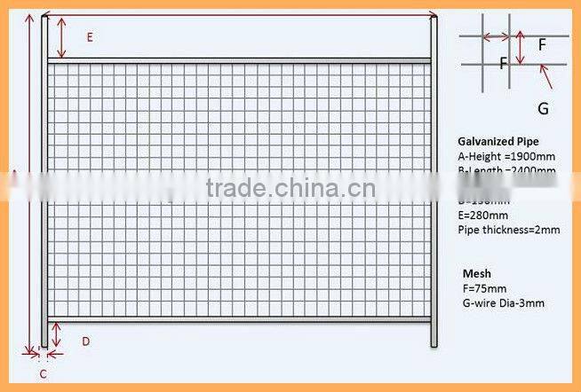 Temporary Pet Fence Factory Price Welded Mesh