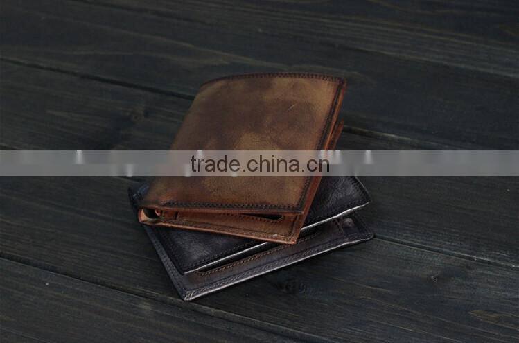 High Quality Cow Leather Wallet,Vintage Leather Wallet,Money Clip