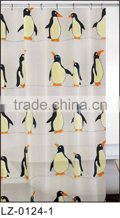 printed EVA shower curtain, good quality,180*180cm