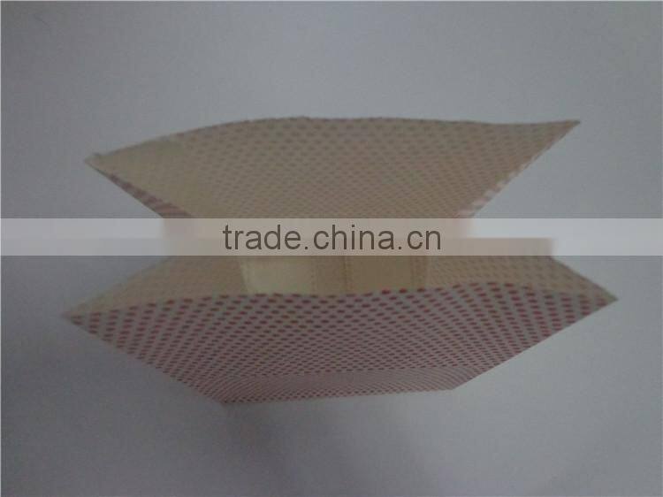 Cute open top red dot paper bag, red dots gift paper bag