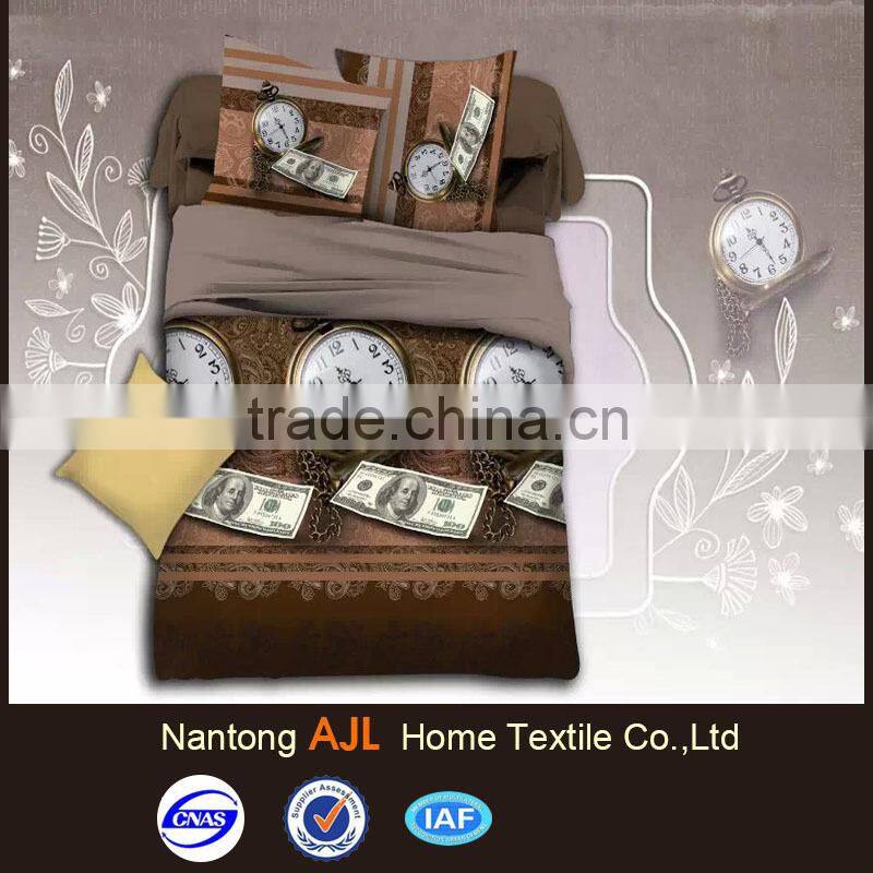 Hot selling twill polyester 3d bed sheet cover