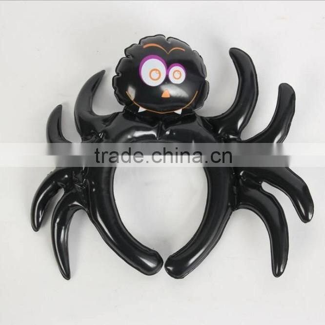 cute inflatable Halloween spider hairdo headwear for kids