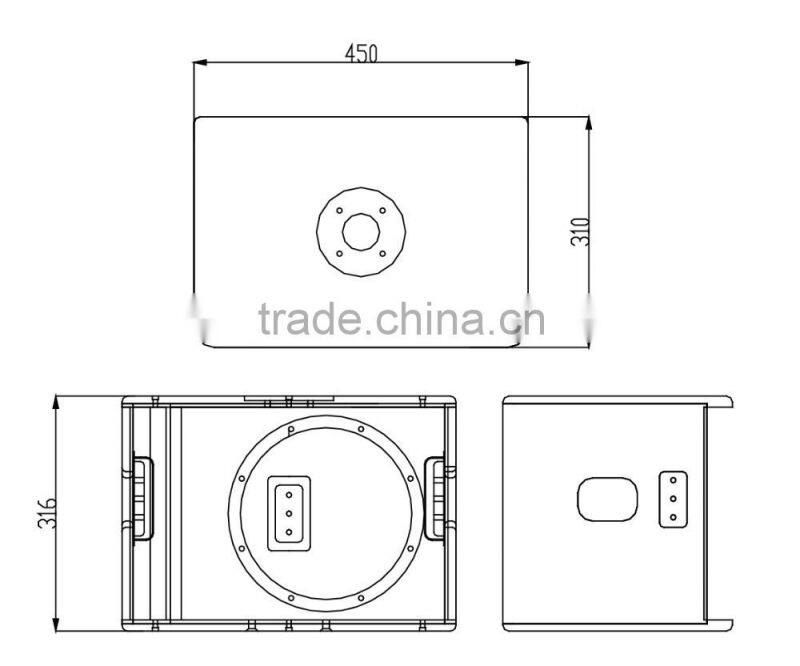 SPE Audio 10 inch Bass Speaker Karaoke Speaker Subwoofer Box HD-110S