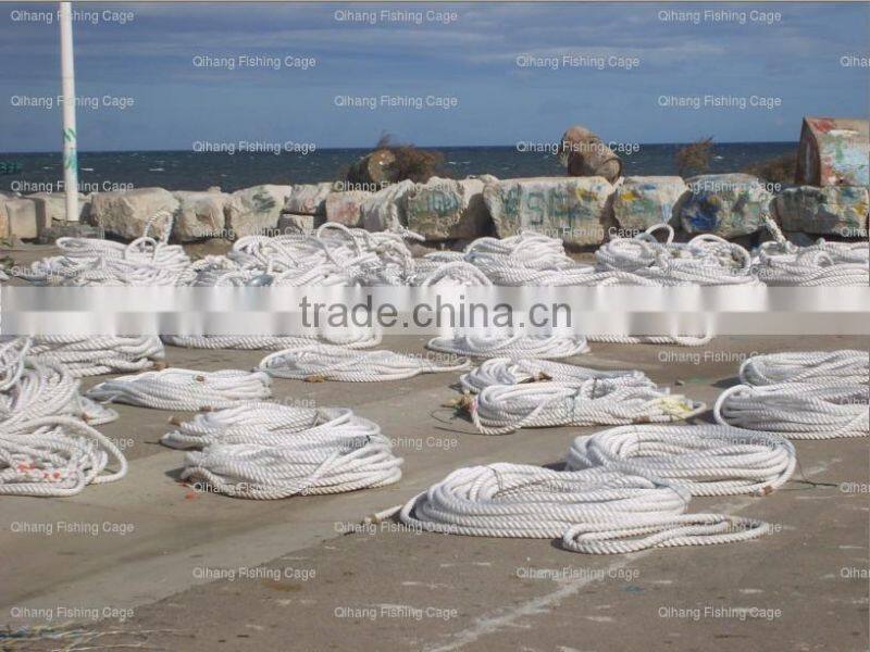PP rope 32mm for cage mooring in the deep sea