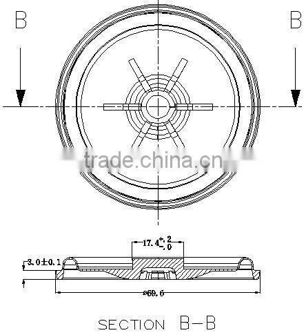 Black FPM valve cover diaphragm