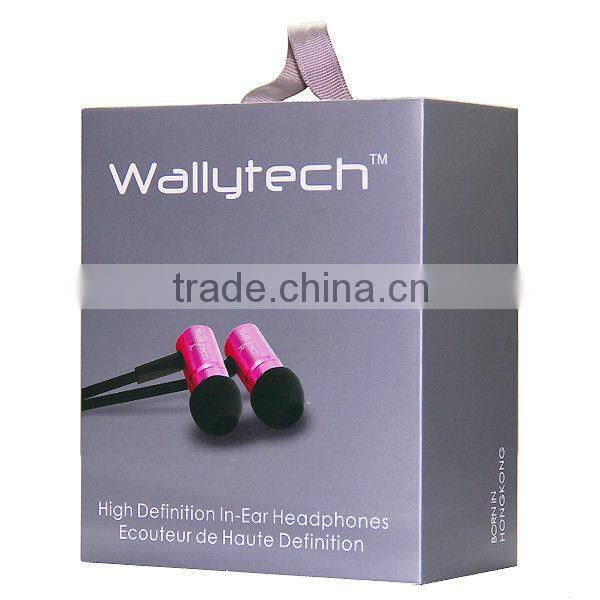 Flat cable Earbuds With Mic