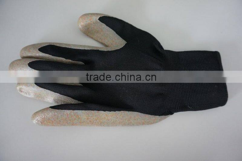 Guantes de trabajo With Nitrile Coated 13G Polyester Shell