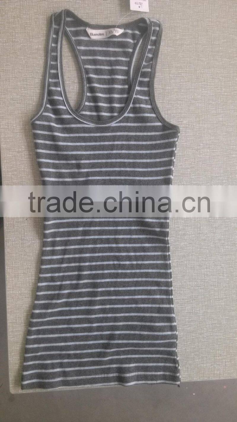 Popular high quality Lady's Cotton Spandex Sun-top for Summer