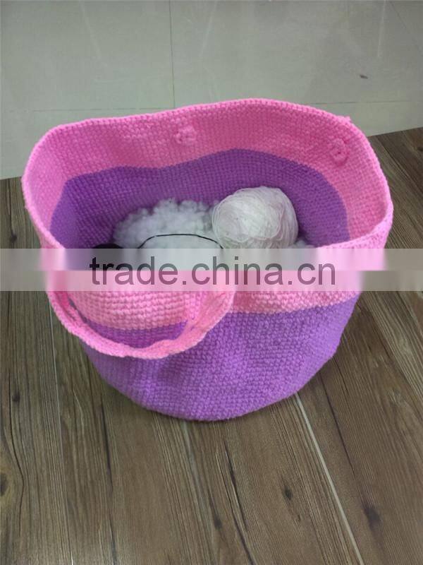 Knitting hanging crochet PP basket