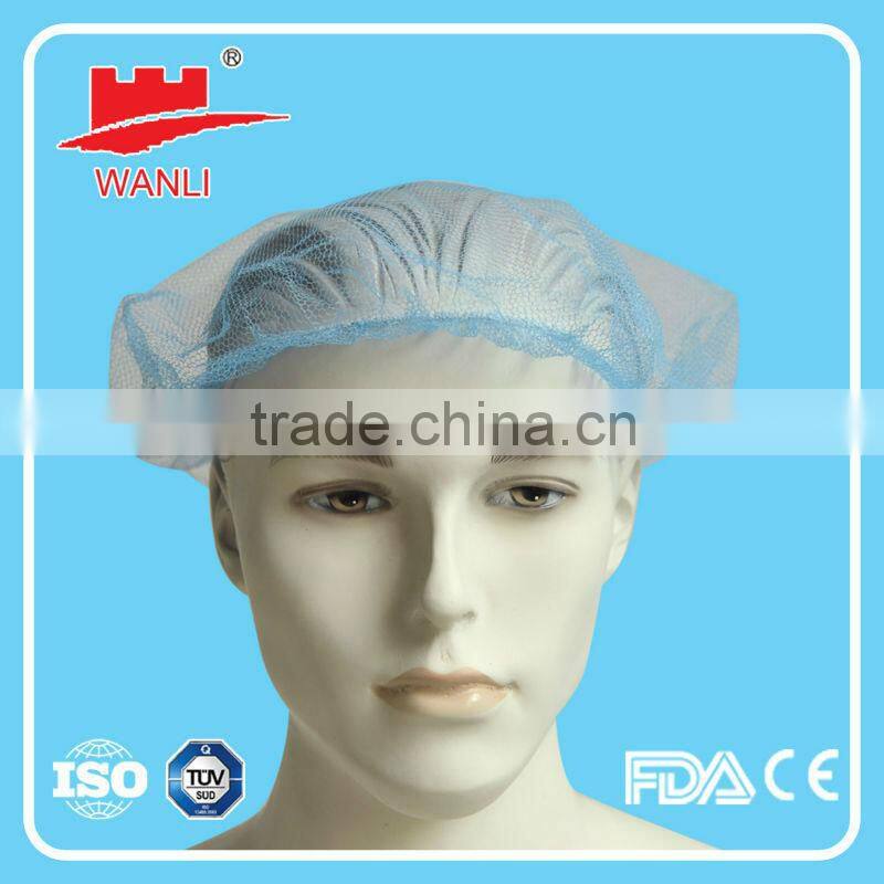 Nylon hairnet /nylon cap/disposable nylon hat