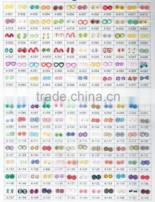 LNU-1023 Polymer clay flower nail cane & fruit canes