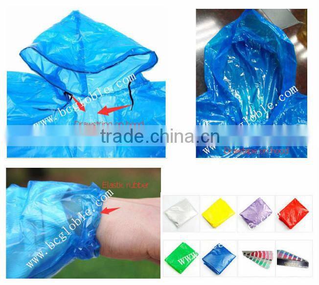 Emergency rain ponchos