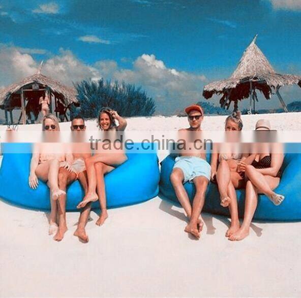 2016 New design Fast filling waterproof Inflatable lazy sofa bed/Hangout Lounge Sleeping Air Sofa Bag