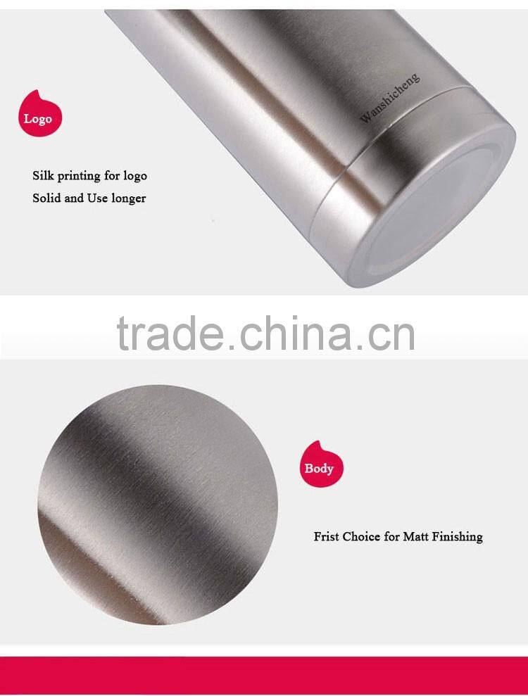 best selling 1000ML double wall 18 8 stainless steel vacuum flask made in china