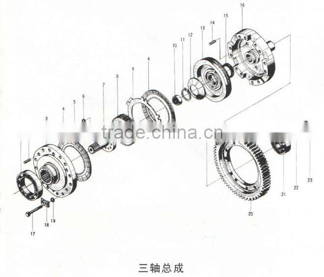transfer gear,402220 transfer gear for Advance ZL40, ZL50 Transmission gearbox,transfer gear