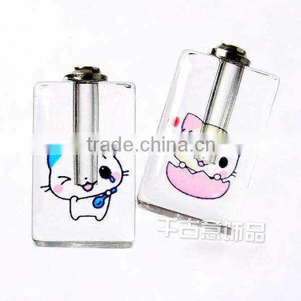 Morden cute animal picture crystal pendant for perfume,baby hair or carved rice