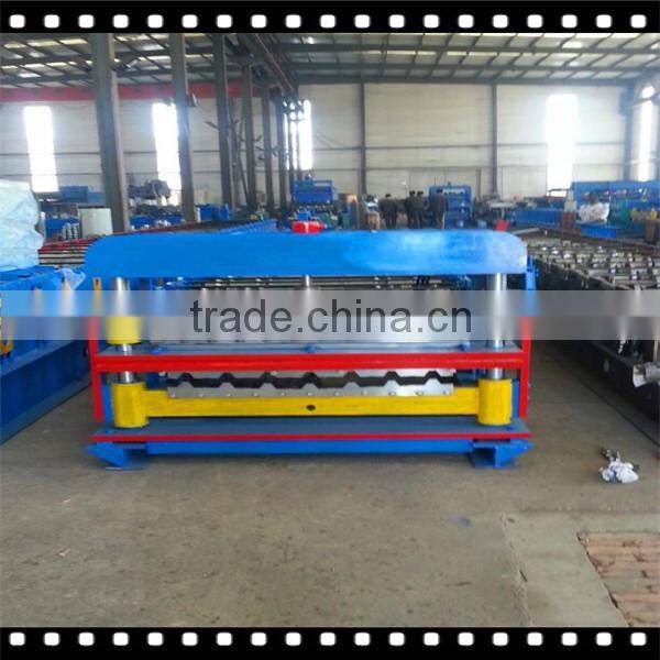 0.25-0.8mm thickness IBR and corrugated double layer sheet roof tile roll forming machine
