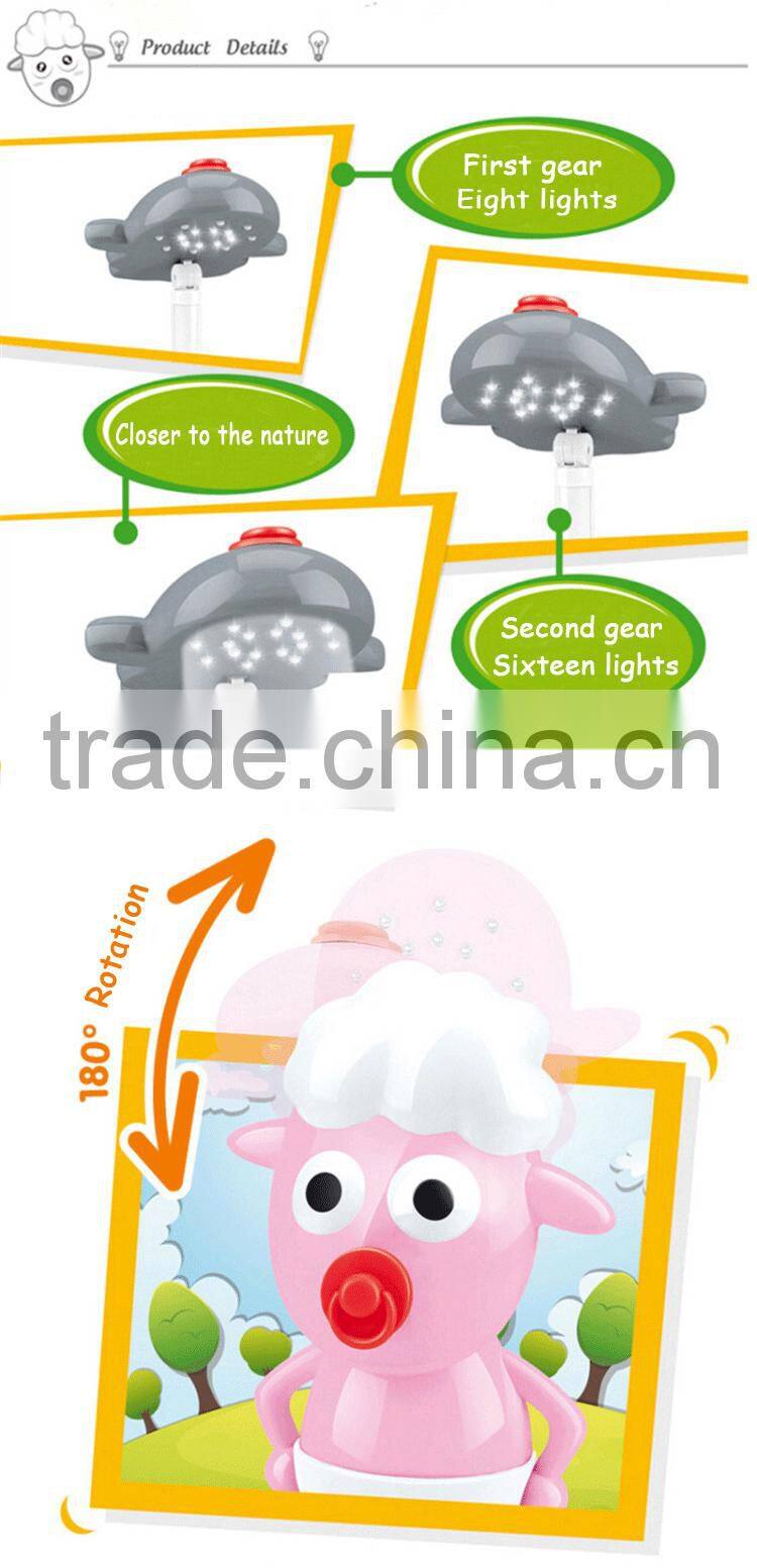 Electronic gift deaf led rechargeable desk lamp