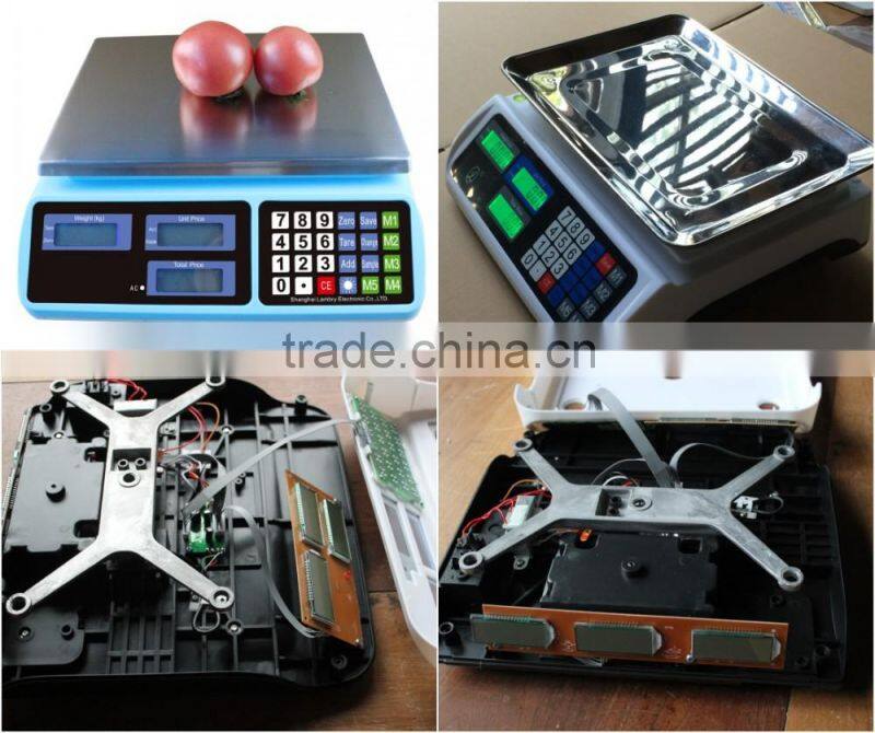 electronic price scale and weighing scale