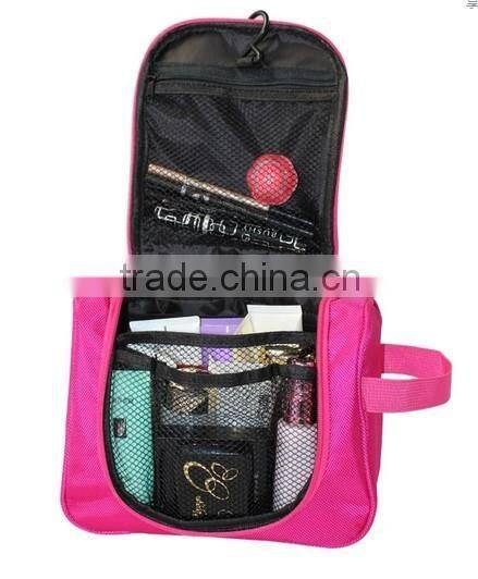 New style Women&Man fashion functional portable hanging folding travel cosmetic bags,toiletry bag with hook