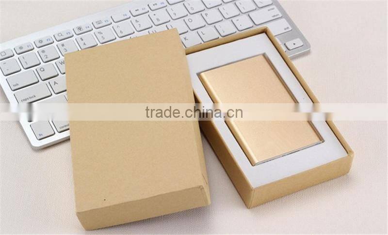New mini power bank 4000mah metal shell power bank with With LED Torch