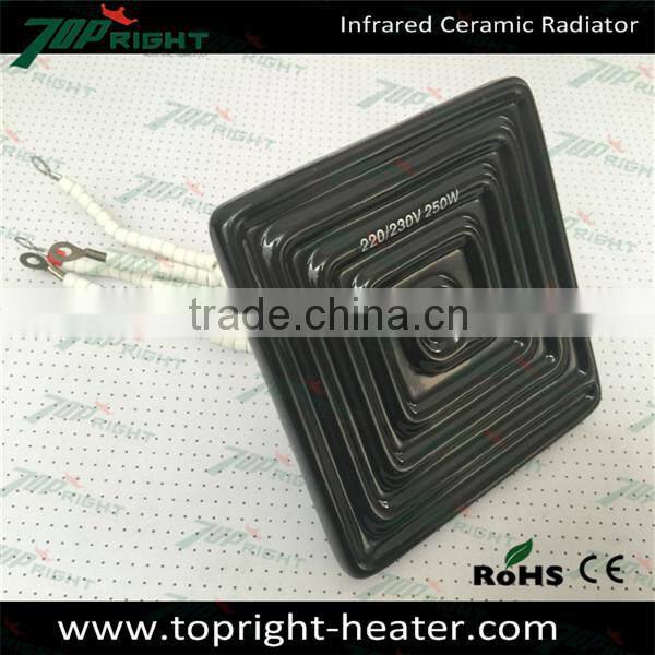 Factory ceramic heating plate far infrared ceramic heating brick BGA rework station dedicated 122*122MM