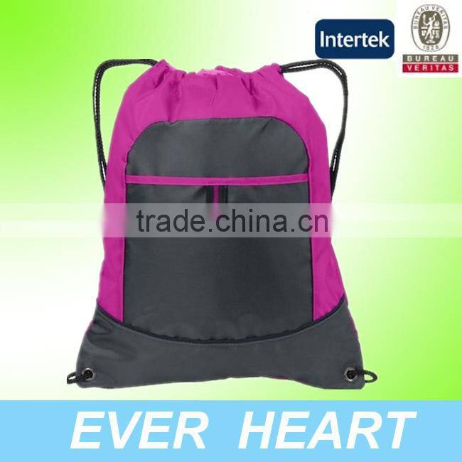 street fashion waterproof nylon drawstring bag,foldable nylon bag