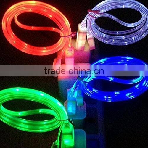2 in 1 wire data power Micro USB led light cable
