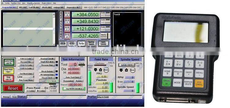 Manufacture 3 Axis CNC Router 6090 With 1500, 2200,3000 W Spindle 220V/110V/380V