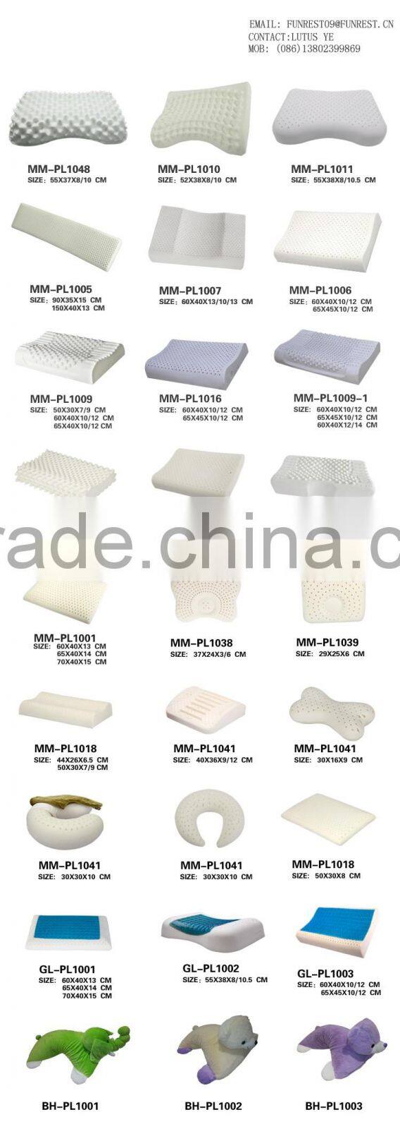 wholesale natural latex foam pillow inserts