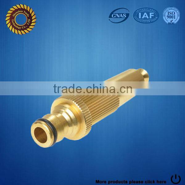 CNC precision aluminum brass threaded lighting pipe