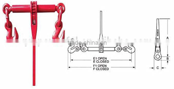STANDARD L-140 RATCHET TYPE LOAD BINDER