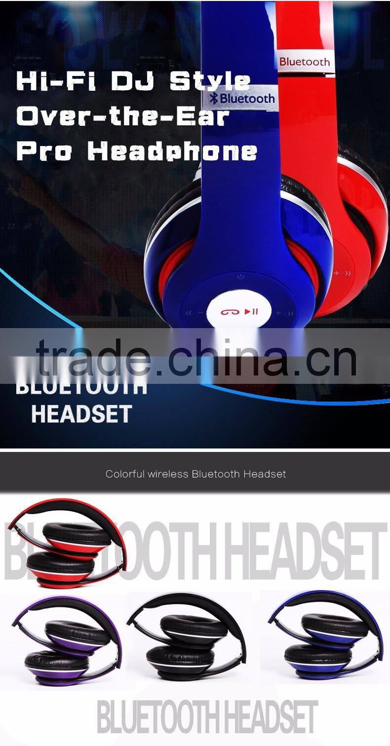New headset bluetooth Headset Wireless Stereo bluetooth Headset Support FM TF for Mp3 Computer Smartphone