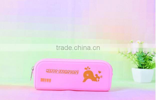 Customize silicone pencil bag ,wholesale pencil box,high capacity pencil case