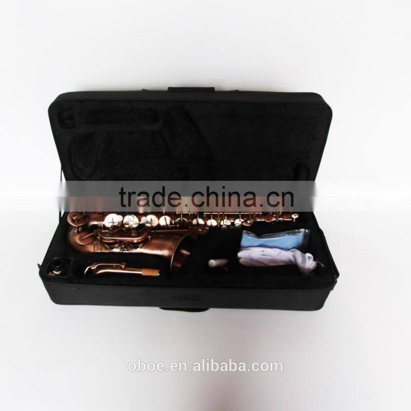 Professional woodwind musical instrument alto saxophone with antique surface finish wholesale