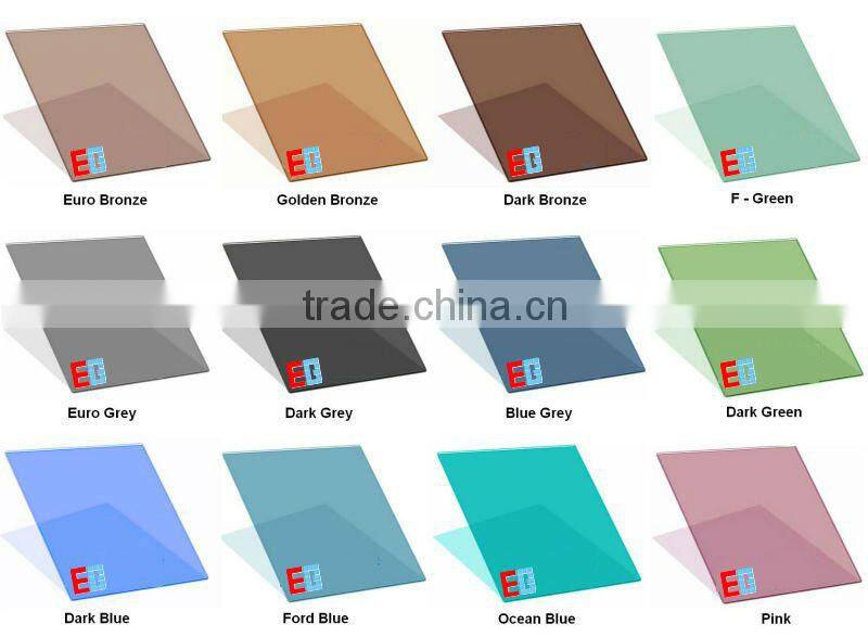 4mm,5mm,6mm,8mm,10mm,12mm Colored Float Glass